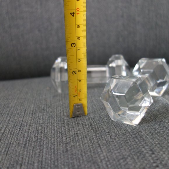 Set of Two(2) Glass Barbell Knife Rests - Picture 8 of 8